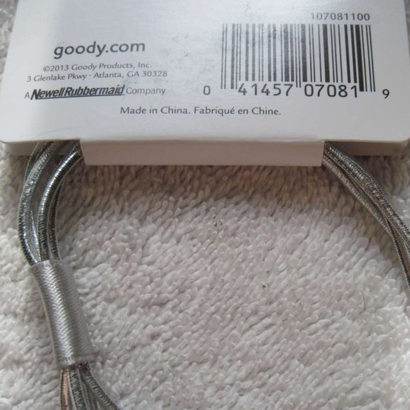 1 Goody 5 Thin Strands Hair Head Band Shiny Fashionow 2013 Headband Gold Silver - Picture 5 of 8
